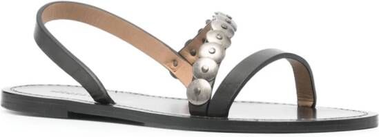 ISABEL MARANT Misee leren sandalen met studs Zwart