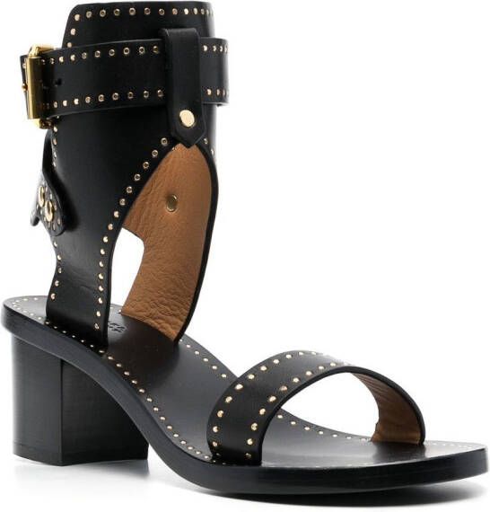 ISABEL MARANT 50 mm Jaeryn sandalen met studs Zwart