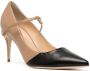 Jennifer Chamandi Pumps met colourblocking Bruin - Thumbnail 2