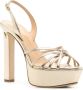 Jennifer Chamandi Roberto sandalen met plateauzool Goud - Thumbnail 2