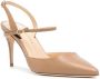 Jennifer Chamandi Vittorio leren slingback pumps Beige - Thumbnail 2