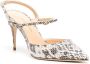 Jennifer Chamandi Vittorio leren slingback pumps Wit - Thumbnail 2