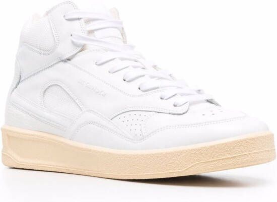 Jil Sander Basket high-top sneakers Wit