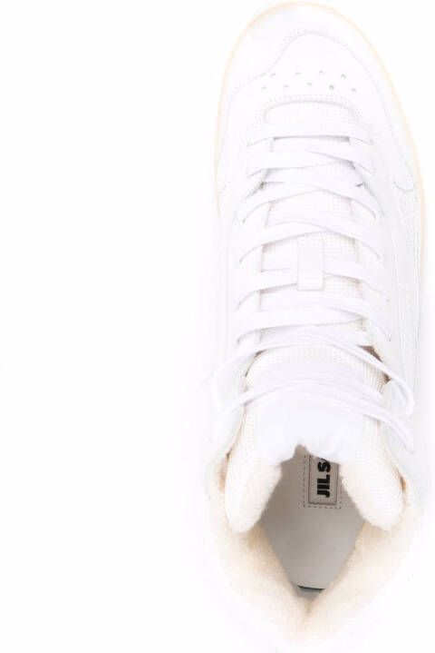 Jil Sander Basket high-top sneakers Wit