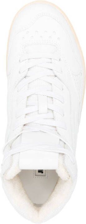 Jil Sander Basket leren sneakers Wit