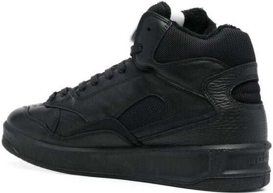 Jil Sander High-top sneakers Zwart