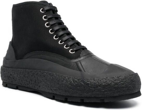 Jil Sander High-top sneakers Zwart