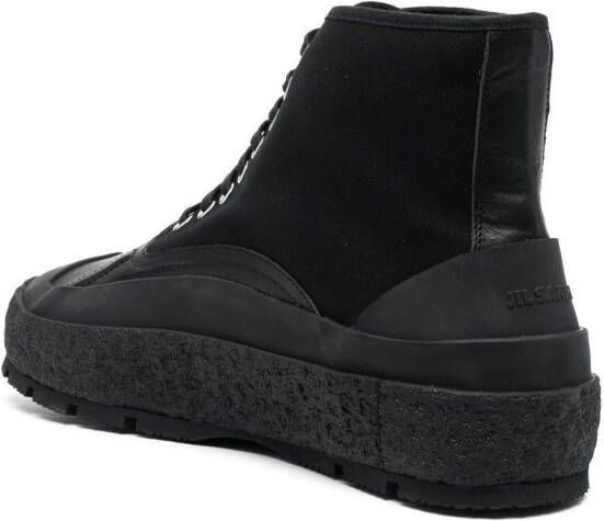 Jil Sander High-top sneakers Zwart