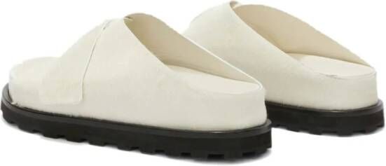 Jil Sander Lammy slippers Wit