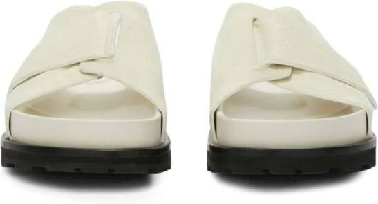 Jil Sander Lammy slippers Wit