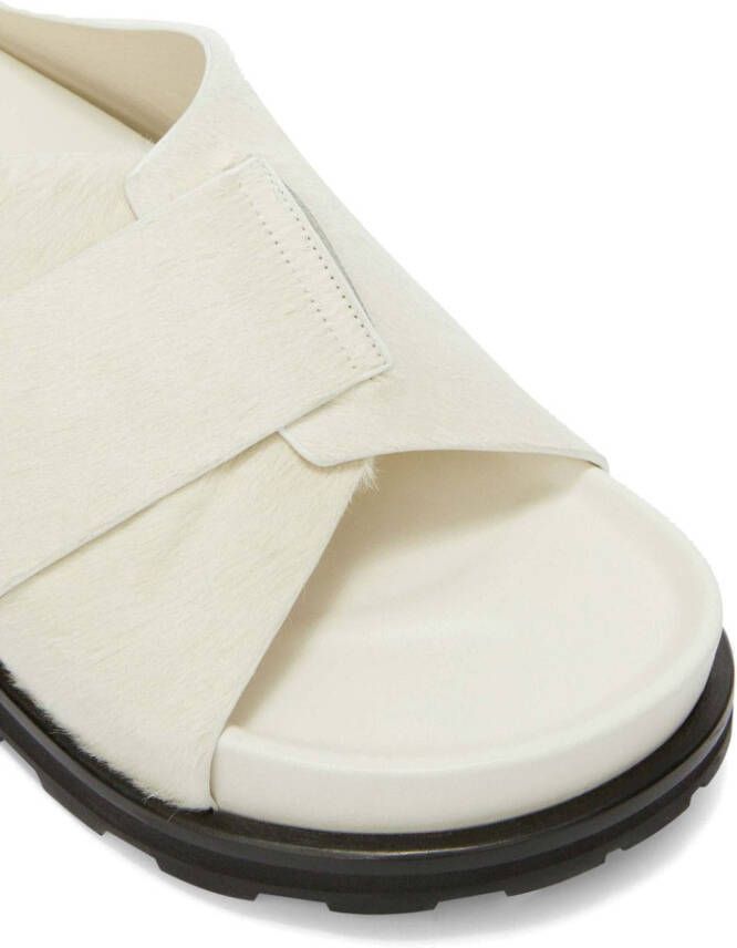 Jil Sander Lammy slippers Wit