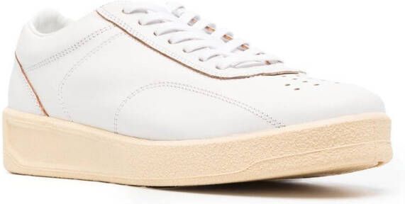 Jil Sander Low-top sneakers met logo Wit