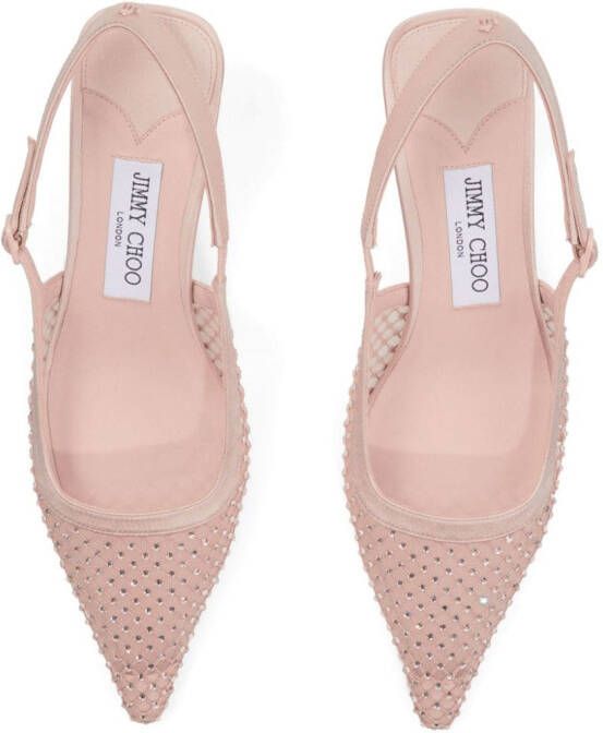 Jimmy Choo 50mm Amel pumps verfraaid met kristallen Roze