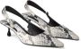 Jimmy Choo 50 mm Amel leren pumps met slangenprint Wit - Thumbnail 2