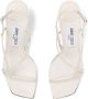 Jimmy Choo Etana 80 mm leren sandalen met bandjes Wit - Thumbnail 4