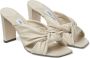 Jimmy Choo Avenue 85 mm muiltjes met gedraaid detail Beige - Thumbnail 2