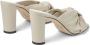 Jimmy Choo Avenue 85 mm muiltjes met gedraaid detail Beige - Thumbnail 3