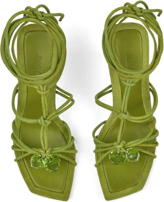 Jimmy Choo Jemma 90 mm sandalen met bandjes Groen