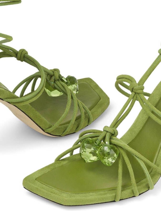 Jimmy Choo Jemma 90 mm sandalen met bandjes Groen