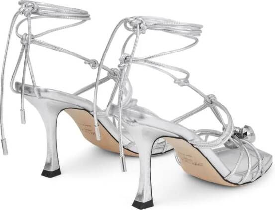 Jimmy Choo Jemma 90 mm sandalen met bandjes Zilver