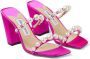 Jimmy Choo Amara satijnen sandalen Roze - Thumbnail 2