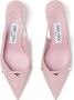 Jimmy Choo Amita 45 mm leren pumps Roze - Thumbnail 4