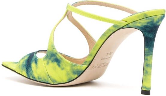 Jimmy Choo Anise denim muiltjes Groen