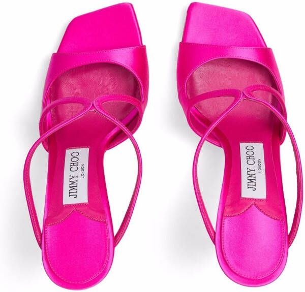 Jimmy Choo Anise sandalen met vierkante neus Roze