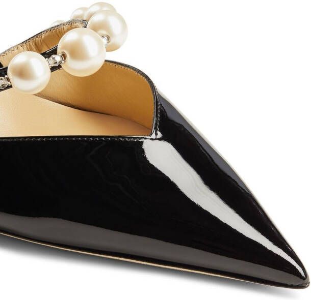 Jimmy Choo Aurelie pumps verfraaid met parels Zwart