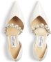 Jimmy Choo Witte lakleren pumps met parelversiering White Dames - Thumbnail 4