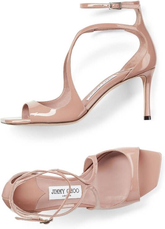 Jimmy Choo Azia lakleren sandalen Roze