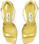 Jimmy Choo Azia leren sandalen 95 mm Geel - Thumbnail 4