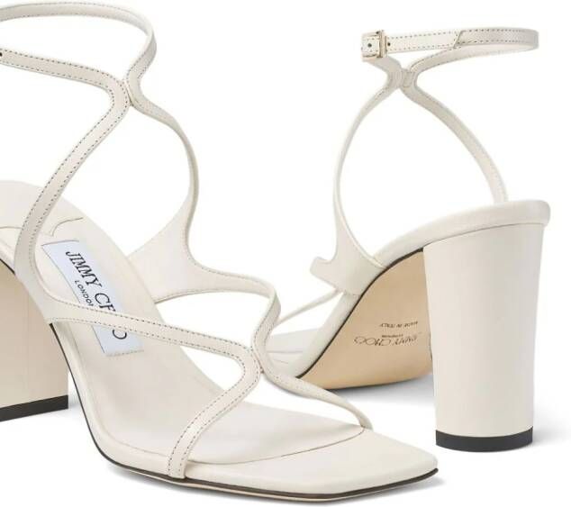 Jimmy Choo Azie leren sandalen Wit