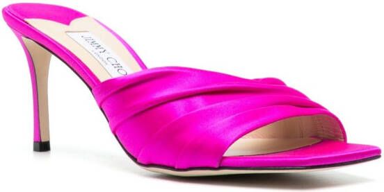 Jimmy Choo Basil muiltjes met open neus Roze