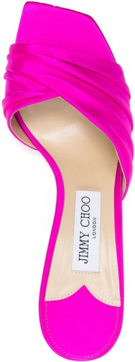 Jimmy Choo Basil muiltjes met open neus Roze