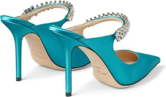 Jimmy Choo Bing muiltjes verfraaid met kristallen Blauw