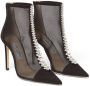 Jimmy Choo Kristal Mesh Enkellaarzen Black Dames - Thumbnail 5