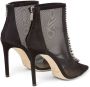 Jimmy Choo Kristal Mesh Enkellaarzen Black Dames - Thumbnail 6