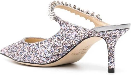 Jimmy Choo Bling 65 glitter muiltjes Roze