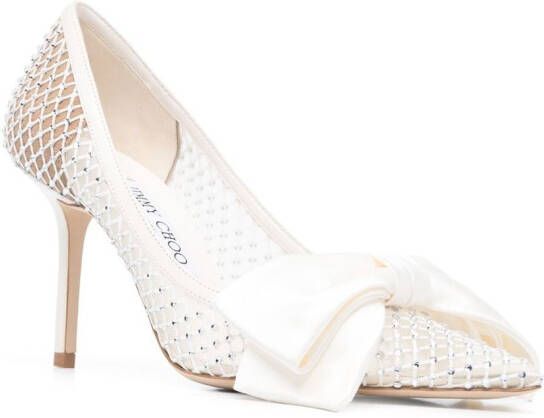 Jimmy Choo Pumps met strikdetail Wit