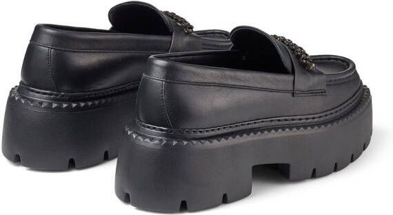 Jimmy Choo Bryer loafers verfraaid met kristallen Zwart