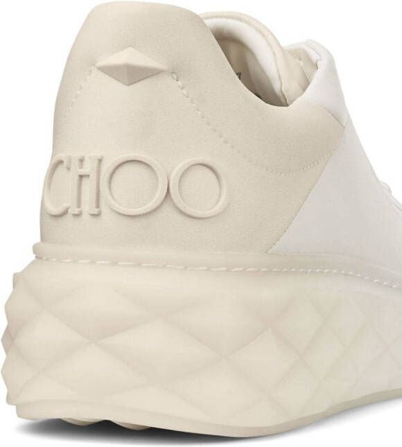 Jimmy Choo Diamond Maxi leren sneakers Beige