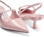 Jimmy Choo Didi 45mm slingback sandalen Roze - Thumbnail 4