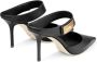 Jimmy Choo Elle leren muiltjes Zwart - Thumbnail 3