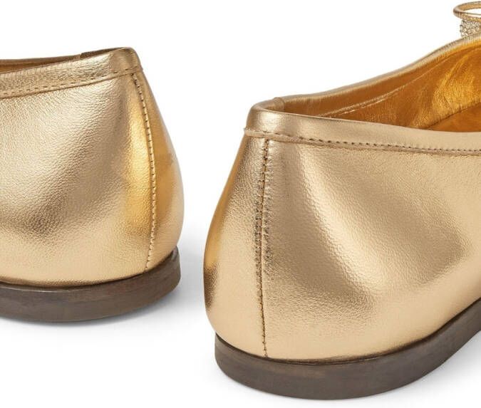 Jimmy Choo Elme ballerina's Goud