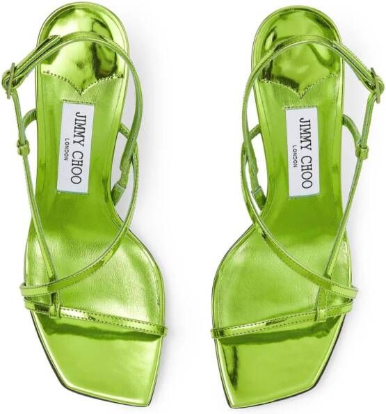 Jimmy Choo Etana 80 sandalen Groen