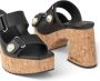 Jimmy Choo Fayence 95 mm leren sandalen met plateauzool Zwart - Thumbnail 5