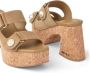 Jimmy Choo Fayence sandalen met sleehak Beige - Thumbnail 5