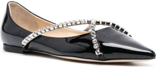 Jimmy Choo Genevi pumps verfraaid met kristallen Zwart