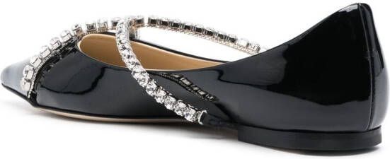 Jimmy Choo Genevi pumps verfraaid met kristallen Zwart